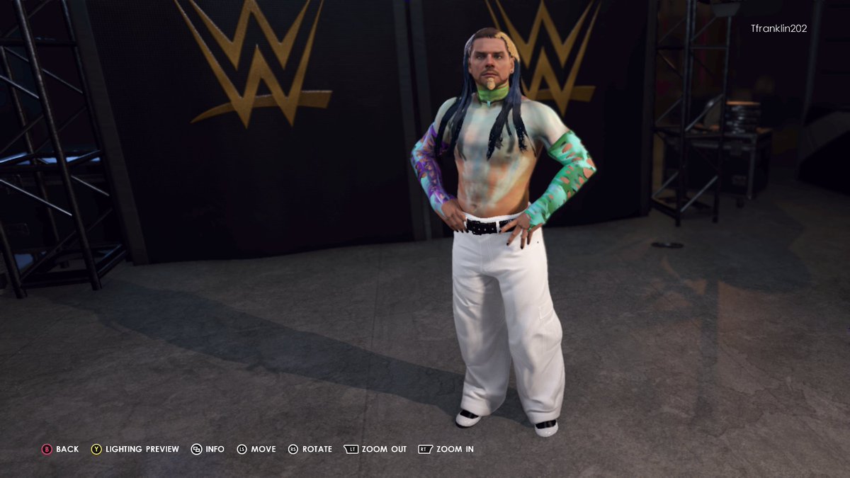 Tfranklin2021's tweet photo. 8 Crazy Nights has gone Xtreme!

Download this TNA '04 version of Jeff Hardy!!! #Wwe2k22 
TAGS: JeffHardy, TNA, 8CrazyNights
Credit to @Azorthious for some parts of logos!

@NEXTGENCAWS @rjvicich @WhatsTheStatus @kaaalua @KingEmpire345 @DonavanTerbay https://t.co/VWO0oeyBzk