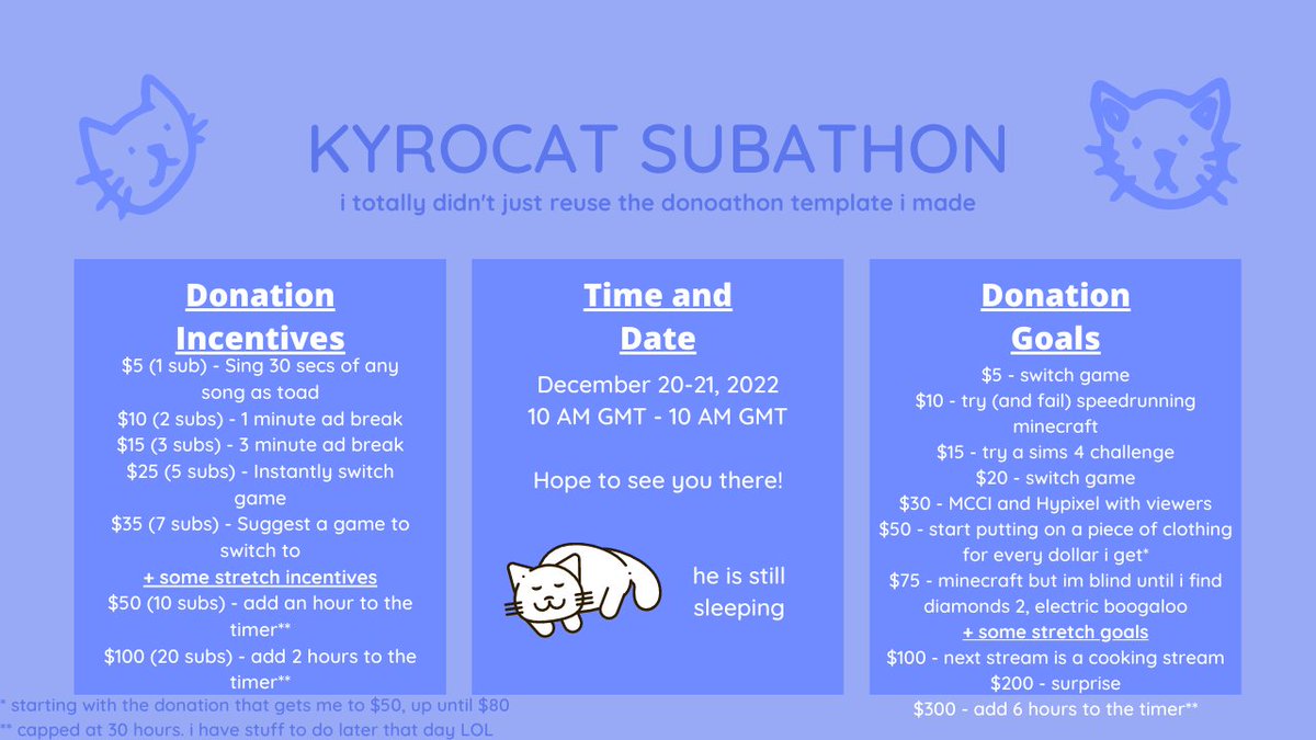 kyrocatmc's tweet photo. HI GAMERS IM ABSOLUTELY INSANE SO IM GONNA BE LIVE FOR 24 HOURS TOMORROW!!!! (this is going to go terribly wrong) https://t.co/4FmBLlxM6V