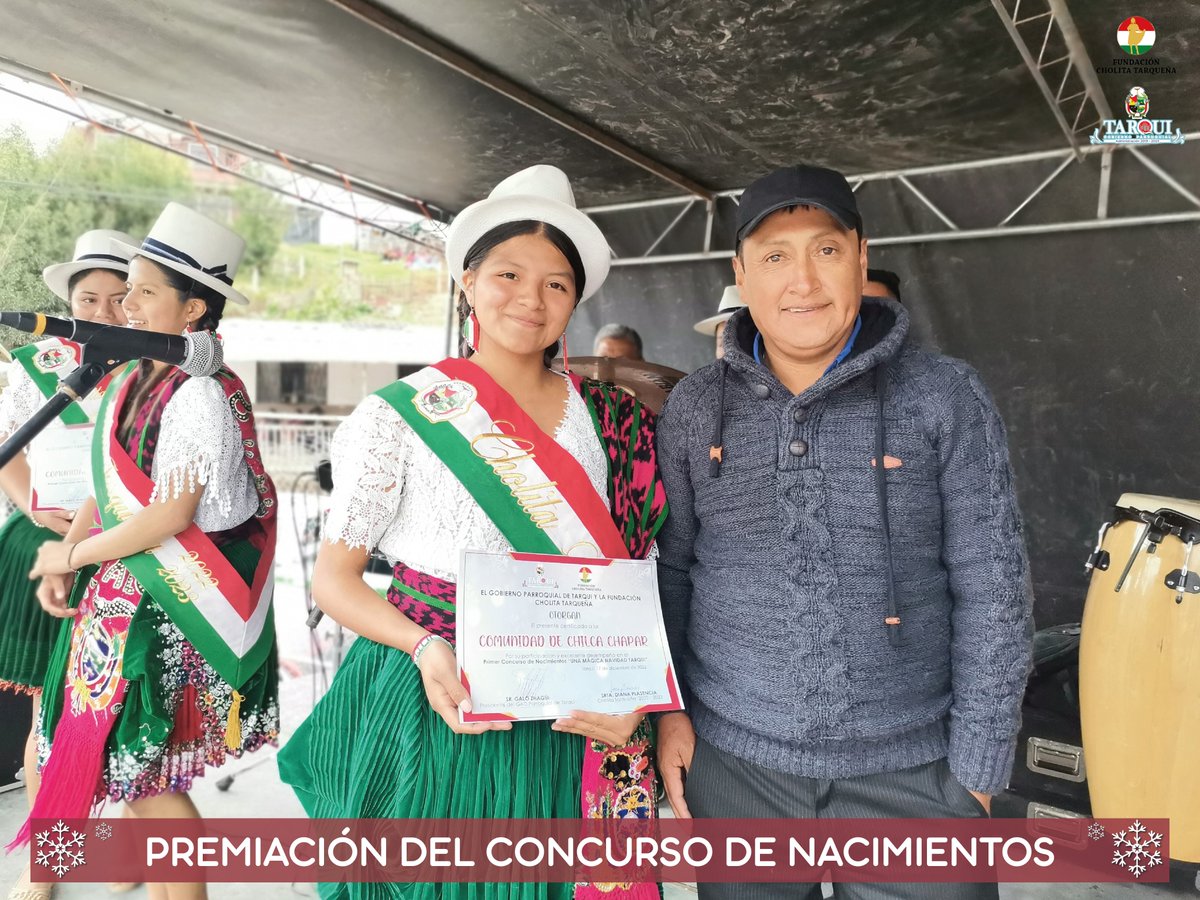 TarquiGAD's tweet photo. 🎄 En coordinación con la Fundación Cholita Tarqueña premiamos a los ganadores del concurso de Nacimientos "Una Navidad Mágica".
#GaloPorTarqui
#FelizNavidadParaTodos https://t.co/gVMXIPKdMm