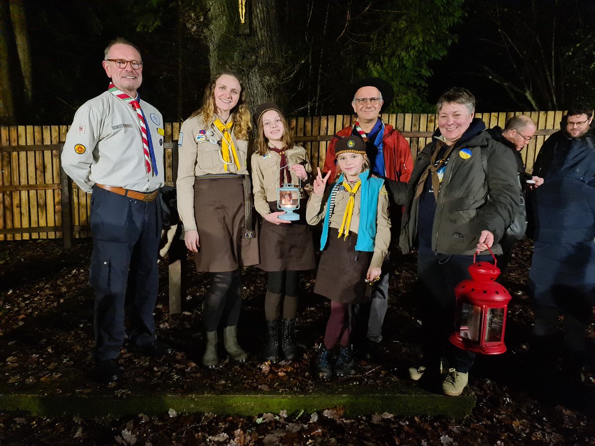 Peace light ceremony at Bentley Copse tonight, honoured to have some Ukranian Scouts receive the flame that has come over from Bethlehem <a href="/surreyscouts/">Surrey Scouts</a> <a href="/surreylive/">SURREY LIVE NEWS</a> <a href="/gfdwest/">Neil Wibberley</a> #internationalPeaceLight