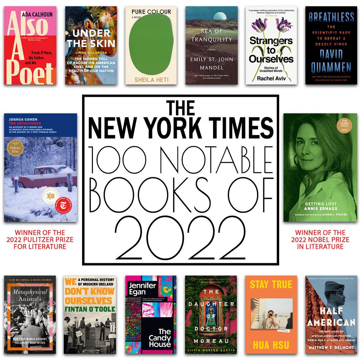 It’s that time of year again! Catch up on your “Best of 2022” reading with titles from our print collection or audio & ebooks on the SORA app! Visit our “Best of…” guide for more recommendations! (Link in bio) #nytimesbooks #pulitzerprize #nobelprize #librarybooks #winterreads