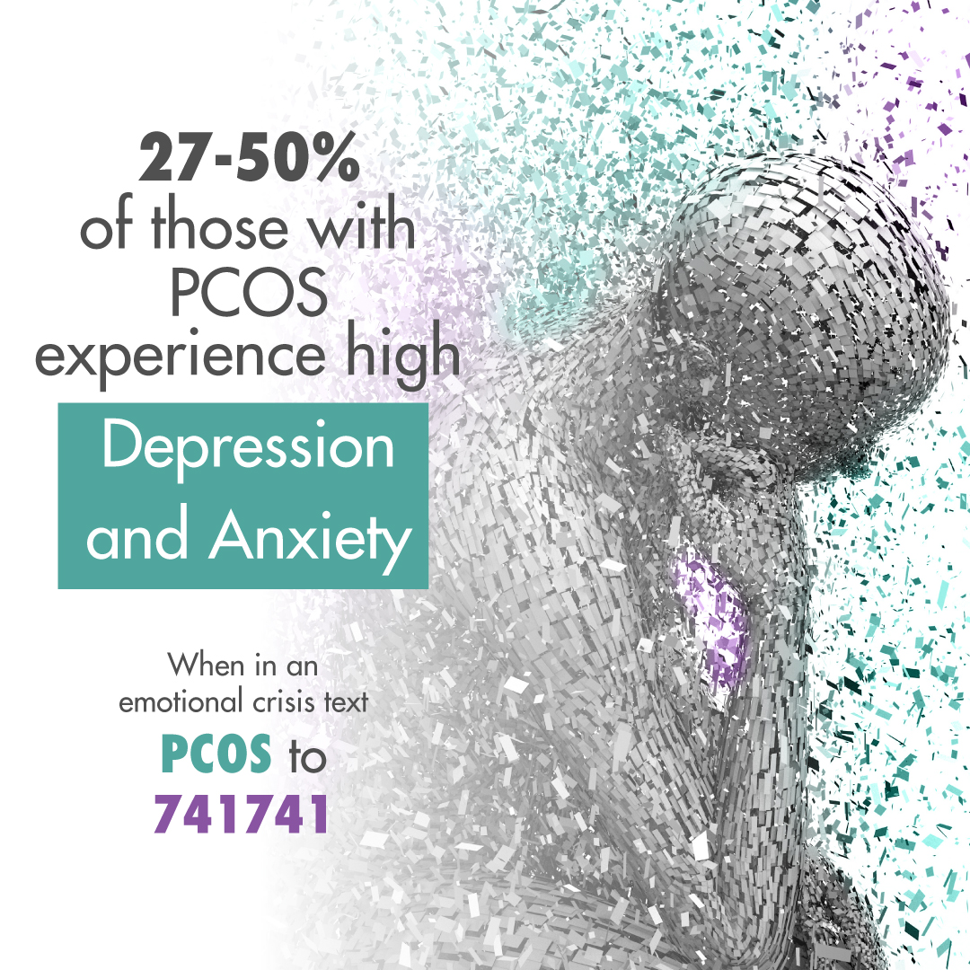 PCOSAA's tweet photo. #MentalHealthMonday reminder - if you are experiencing #anxiety or #depression please text PCOS to 741741 from anywhere in the US or UK  #pcos #pcosaa #polycysticovariansyndrome #polycysticovarysyndrome #pcossupport #pcoshealth #pcosinformation #pcosresources #pcosresearch https://t.co/htn2exCZDH