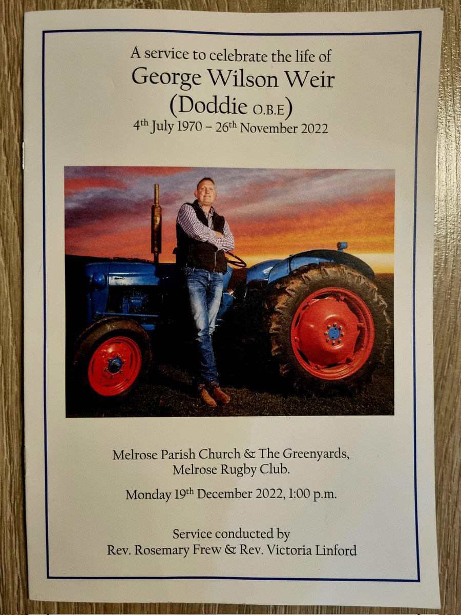 Honoured to have been invited to attend Doddie's memorial service.

Uplifting & touching tributes to Doddie from those who knew him best ❤️

We can't let MND continue to rob people of their lives.
We need to find a cure for this horrendous disease 💔

#DoddiesLegacy #TacklingMND
