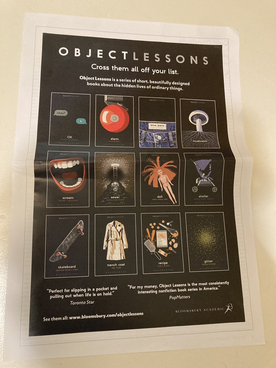 A dear friend mailed me this ad from the last issue of @bookforum. So bittersweet. @maritehart @AP10k @jessicahester @objectsobjects