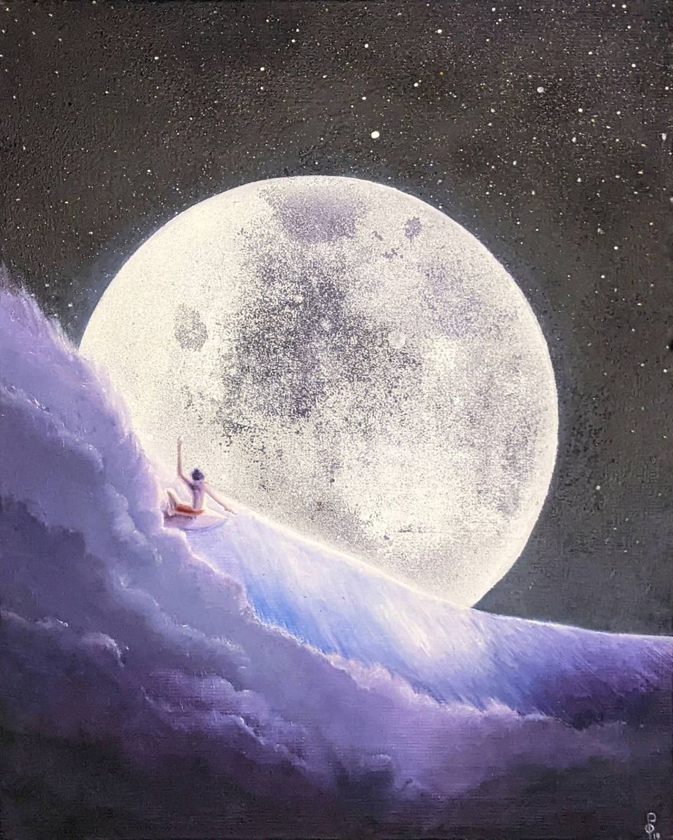 PaulolakArt's tweet photo. One of my all-time favourite paintings, this work has a mesmerizing quality that draws the viewer in and invites contemplation, even though compositionally it is rather simple.
#surfart #surfillustration #surfarte #surfculture #beachart #surfwave #surf https://t.co/cZeGh70Veb