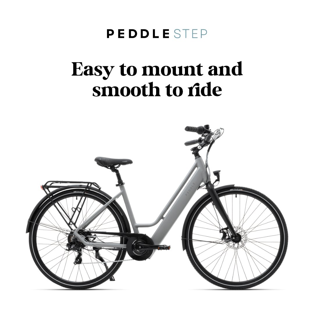 PeddleBikes's tweet photo. Don’t let anything stand between you and your next adventure. The Peddle Step is designed with a step-through frame for ultimate comfort and ease when mounting and dismounting

#Peddle #ebike #Cycling https://t.co/enanqLVN6v