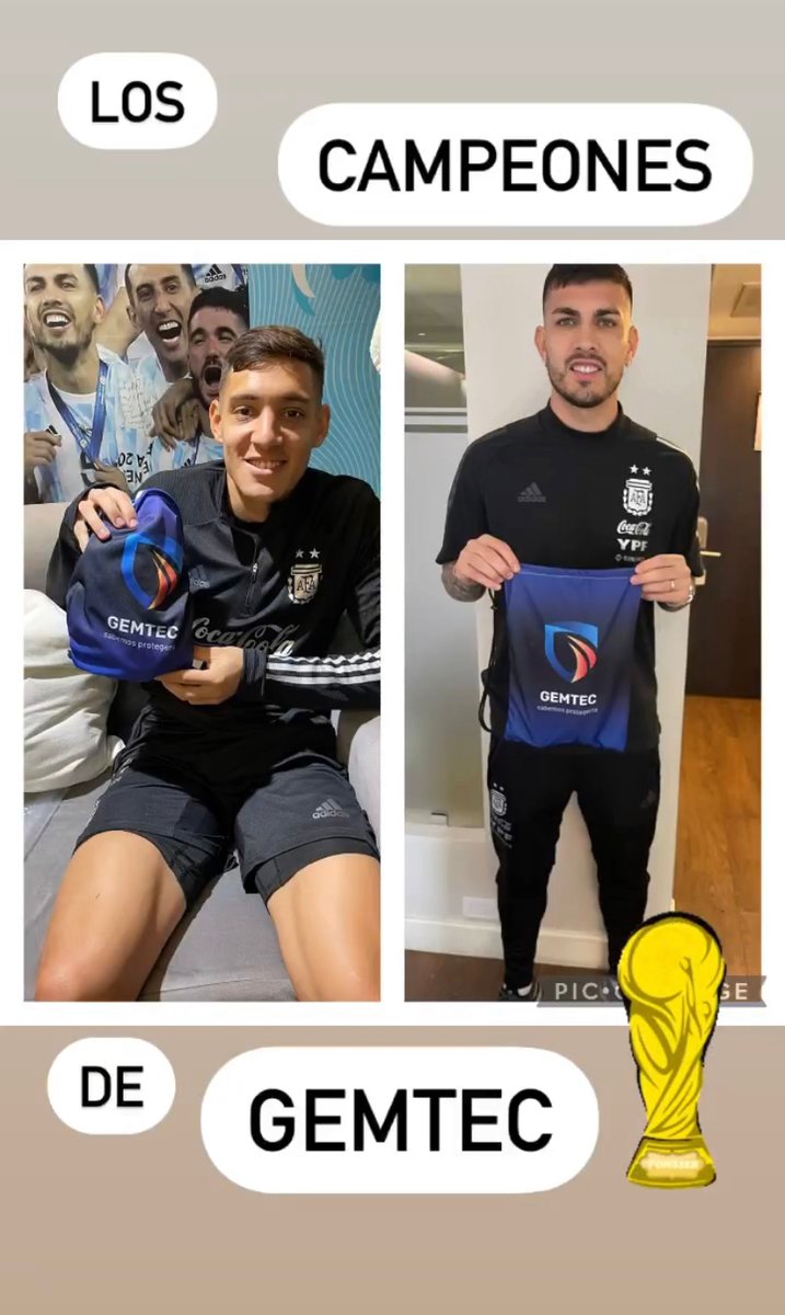 CAMPEONES DEL MUNDO !!! CAMPEONES GEMTEC

#seleccionargentina #argentinacampeon #argentinacampeondelmundo #argentina #futbol #qatar #Qatar2022 #mundial #mundial2022 #latercera #campeonmundial #Messi #Paredes #LeoParedes #Molina #NahuelMolina #afaseleccion