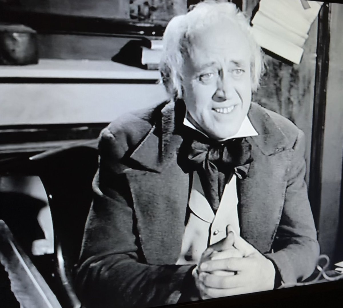 Gillie knew him and loved him as I do as an Actor of such depth and empathy with a voice &amp; looks never bettered. Alastair Sim as Scrooge just melts your heart. The brilliance of his work with this character is beyond glorious - the last half hour had me in floods of tears. Bravo
