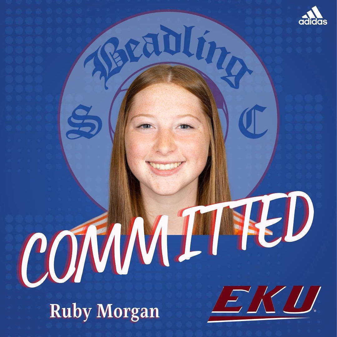 BeadlingSoccer's tweet photo. Congratulations to Ruby Morgan of the 2006 Girls Academy team on her commitment to Eastern Kentucky University! Ruby will be a 2024 graduate. #ASUNSoccer #GoColonels #WearTheB https://t.co/4Zyviju43C