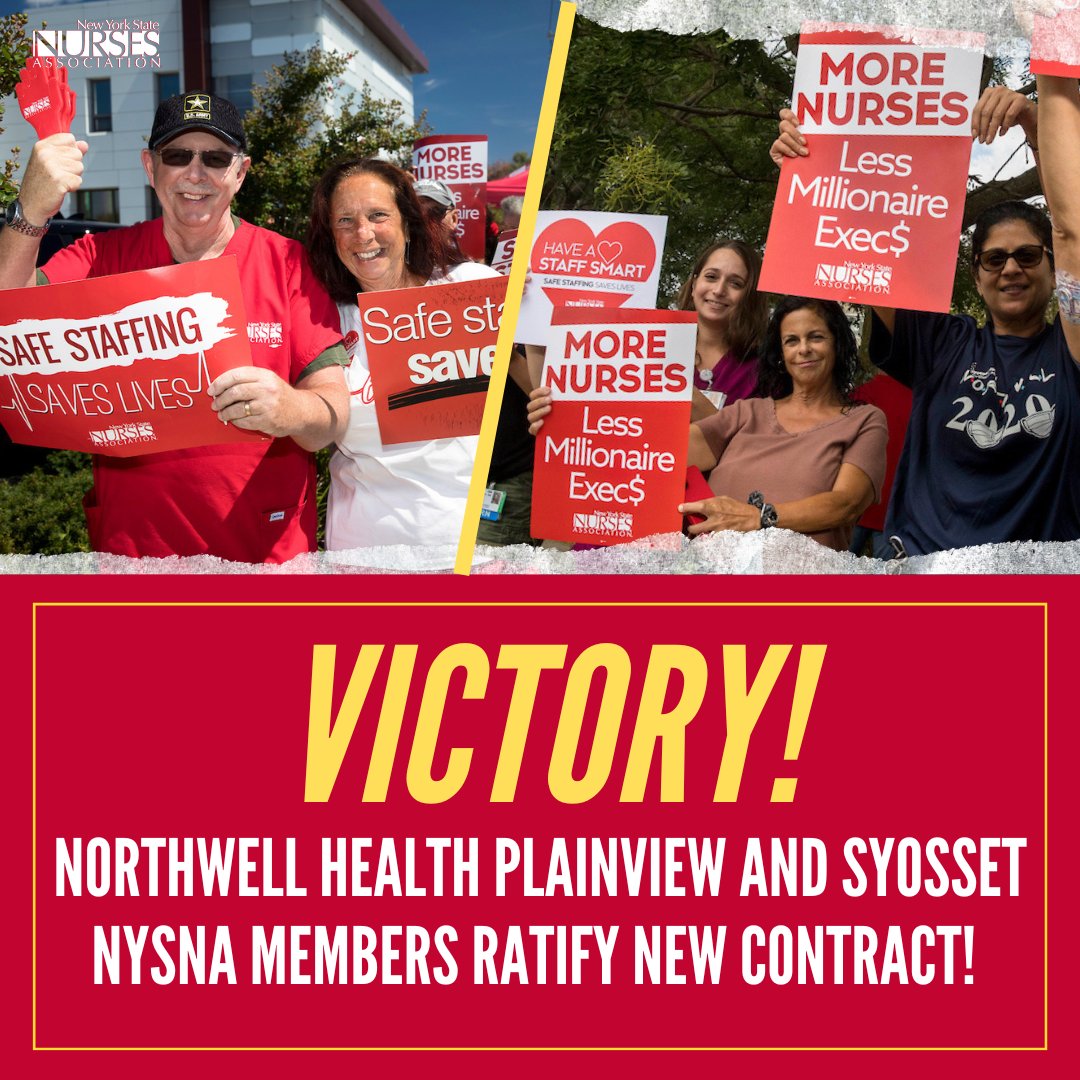 NYSNA on Twitter "Last week, nurses at Northwell Health’s Plainview