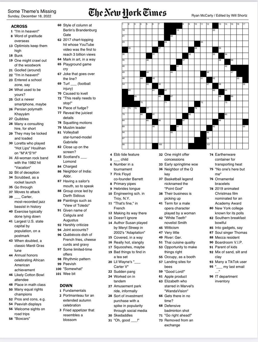 On the first night of Hanukkah the anti-Israel New York Times issues a crossword puzzle that looks like a swastika. Can’t make this shit up. We see you @nytimes - we see you.