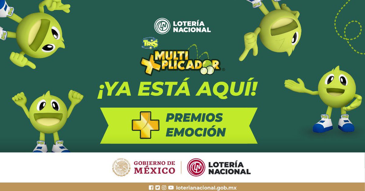 andres_evo's tweet photo. Hoy llega un nuevo integrante a la familia de sorteos. Lanzamiento de Tris Multiplicador #MultiplicaTuSuerte @lotenal https://t.co/lcT984Yjsn
