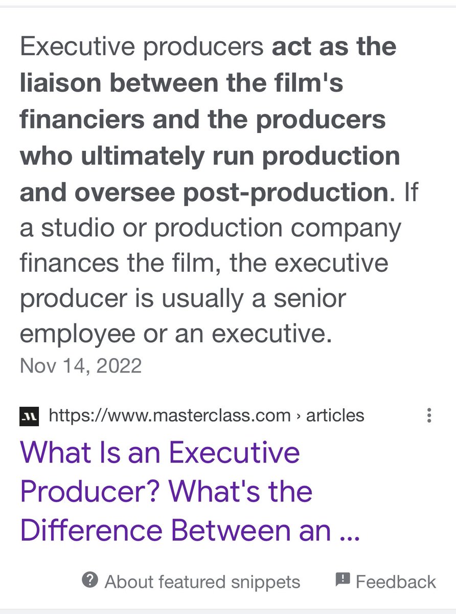 quickbeam71's tweet image. What is the role of an Executive Producer? And WHY does everything that #HaplessHal &amp;amp; #MarriottMeg touch have so many Executive Producers &amp;amp; Producers?