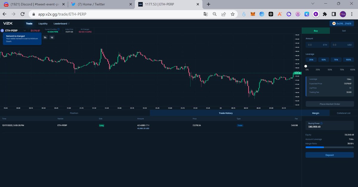TpFico's tweet photo. V2X GTC(Genesis Trade Contest)
You can participate contest right now and you can get NFT later!
@V2X_GG

@arbitrum

 #arbitrum #DEX #V2X #GTC https://t.co/C5ldtg4faD