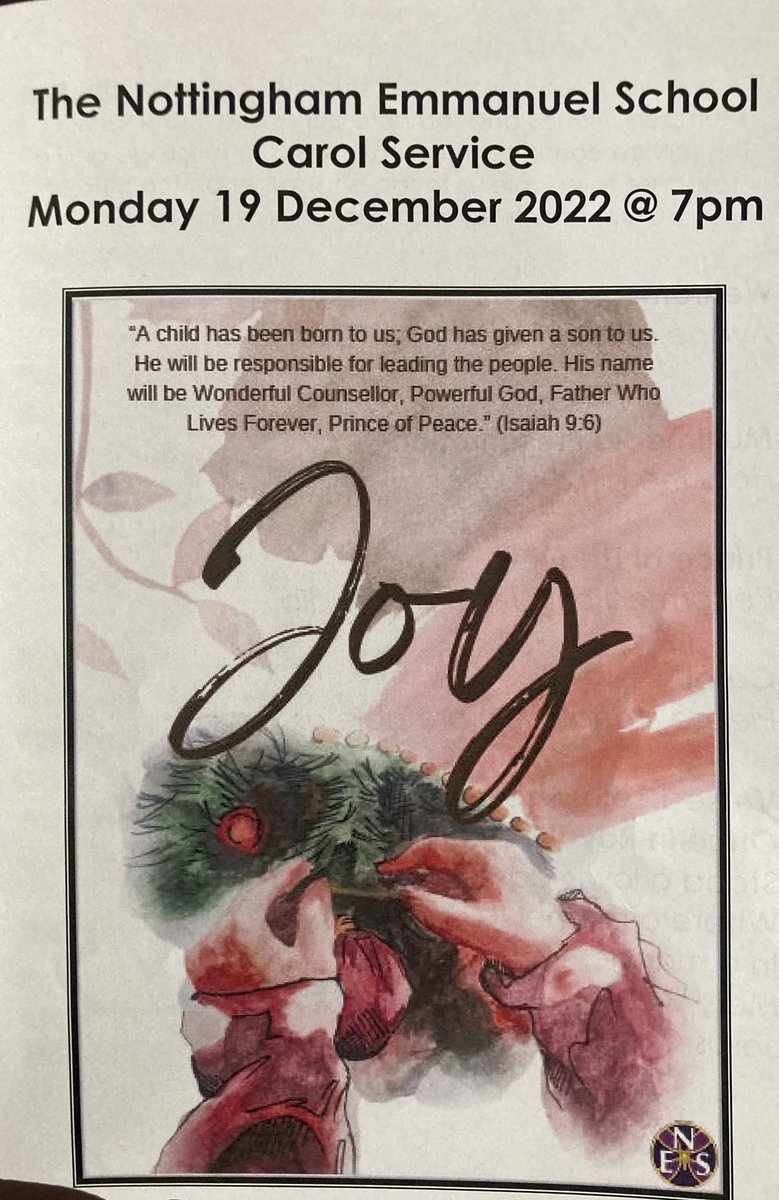 UoLAT_CEO's tweet photo. Delighted to be at @emmanuelnotts this evening for their Carol Service. A lovely way to end the school term with the school’s pupils and their wonderful staff team. https://t.co/sb45LX8dVo