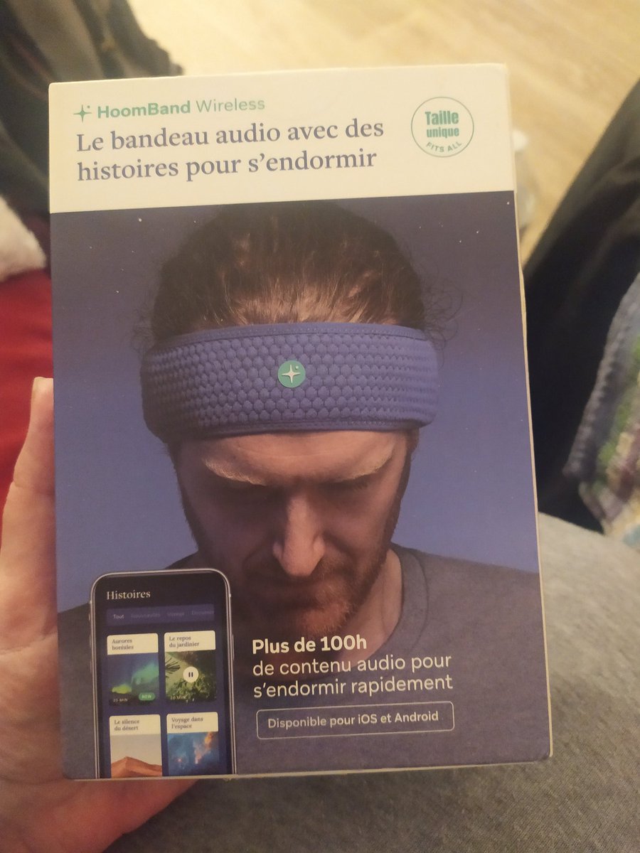 Je vais enfin écouter ma musique ou des histoires pour m'endormir #HoomBand 
Testée approuvée ❤
#Musique #zen #NOEL2022