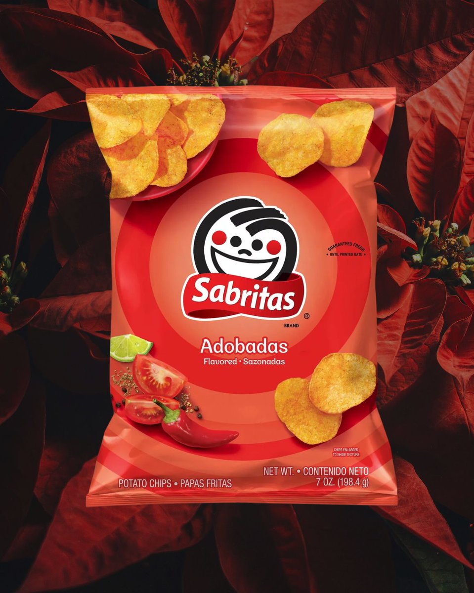 Back in stock! #SabritasAdobadas! 🔥Enjoy this delicious snack made from natural potato with balanced acidic flavours and a twist of chili.🌶️ Get them delivered anywhere in the UK, buy here: bit.ly/3rQ4cWq