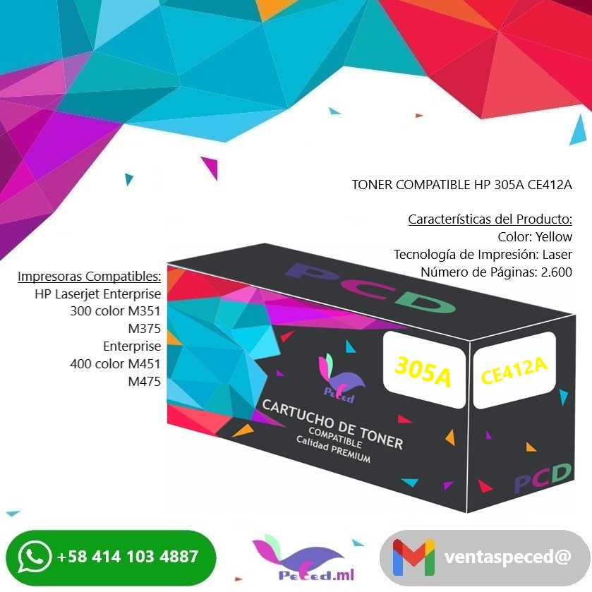 pecedca's tweet photo. Tóner Genérico/Compatible HP 305x CE410X, 305A CE411A, CE412A y CE413A

#peced
#toner
#hp
#ce410x
#ce410a
#ce411a
#ce412a
#ce413a
#305x
#305a https://t.co/tAvutMfeGd
