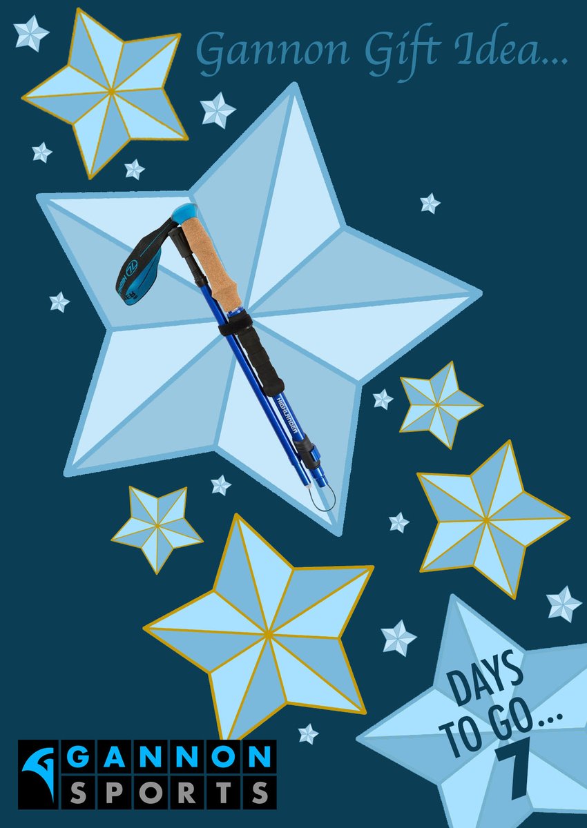 Xmas Countdown - A great gift idea that not everyone would think about, but they're perfect for active people who love hitting the trails.  Walking poles are great for your back &amp; joints, whilst also providing balance on tricky ground.  Various options in store.

#GannonSports