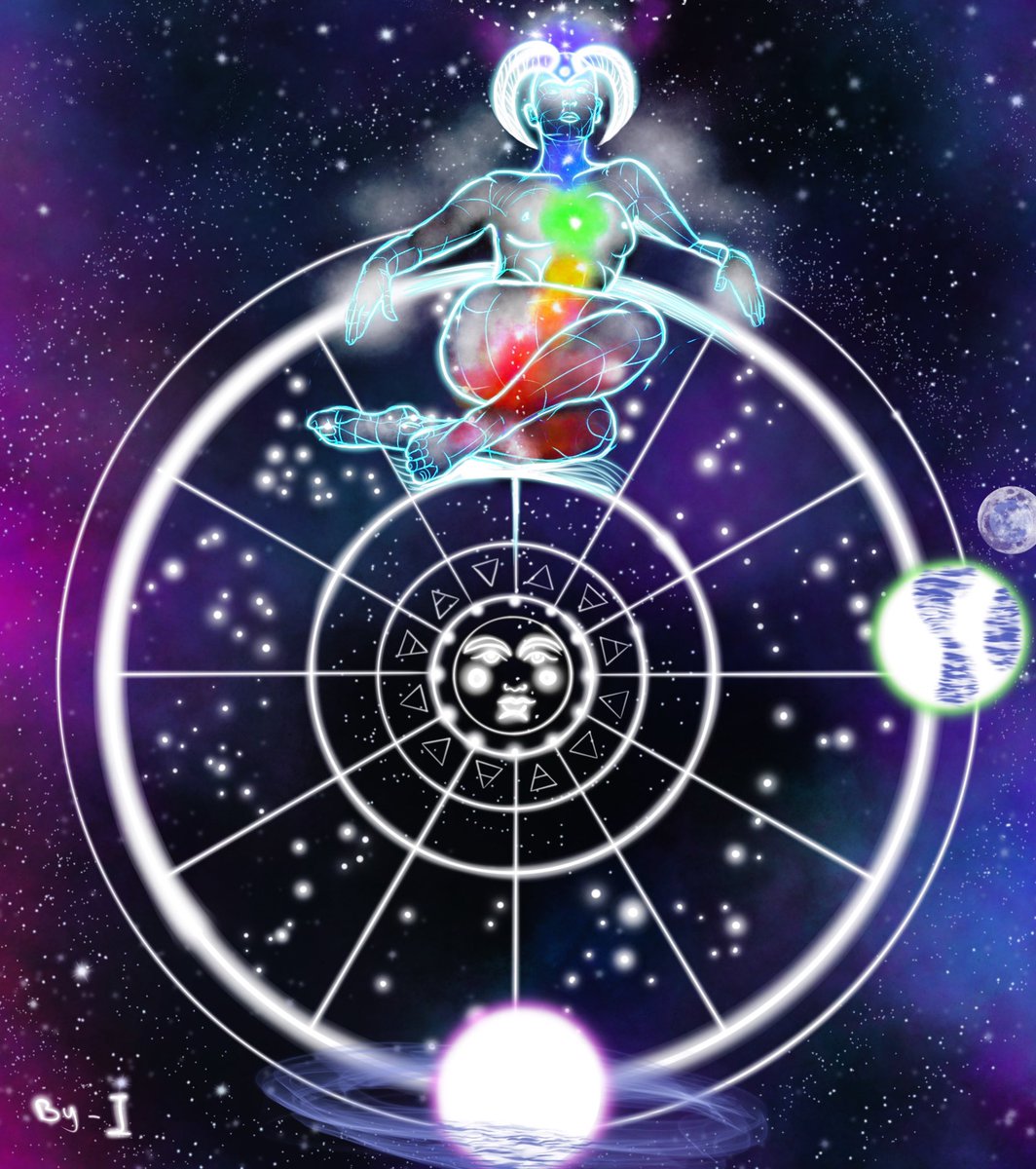 Isooda9's tweet photo. Dear jupiter 
Wel©️0️⃣me  back to Aries sign...

#procreateartapp #visionaryartwork #by_i https://t.co/Oz683nIIYv