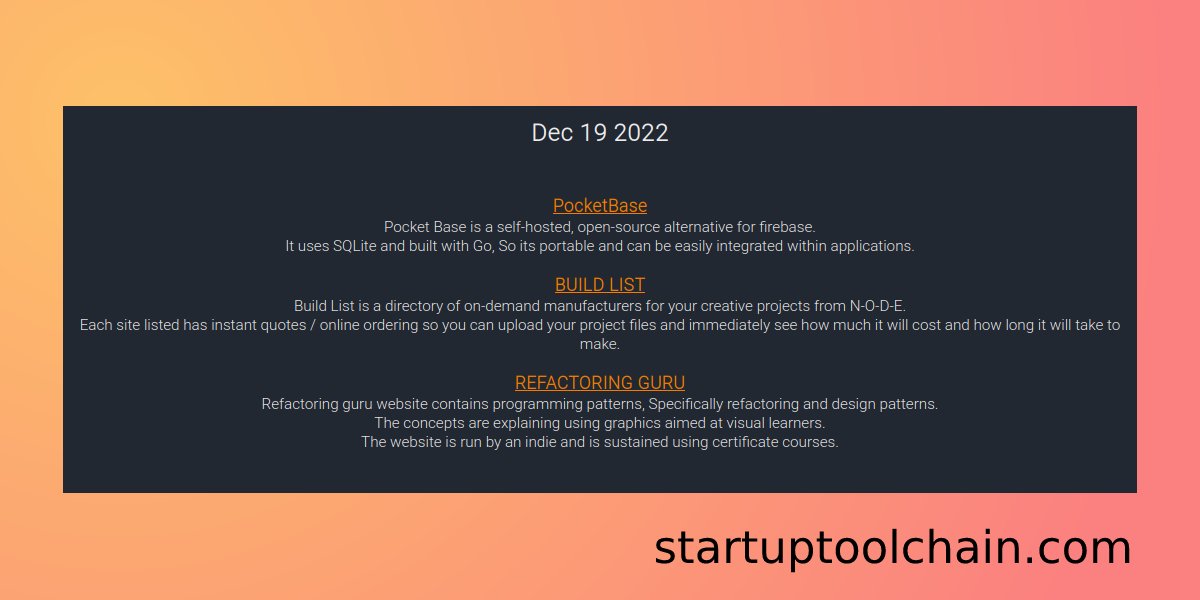 StartupToolchain tweet media