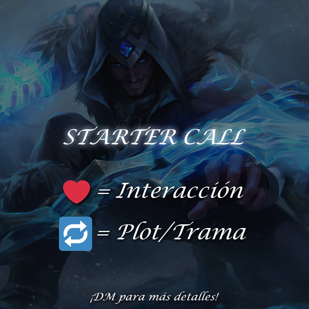 【ＳＴＡＲＴＥＲ　ＣＡＬＬ】

“𝚈𝚘𝚞 𝚠𝚊𝚗𝚝 𝚏𝚛𝚎𝚎𝚍𝚘𝚖? 𝙲𝚘𝚖𝚎 𝚠𝚒𝚝𝚑 𝚖𝚎...”

(Only Spanish / Únicamente Español)