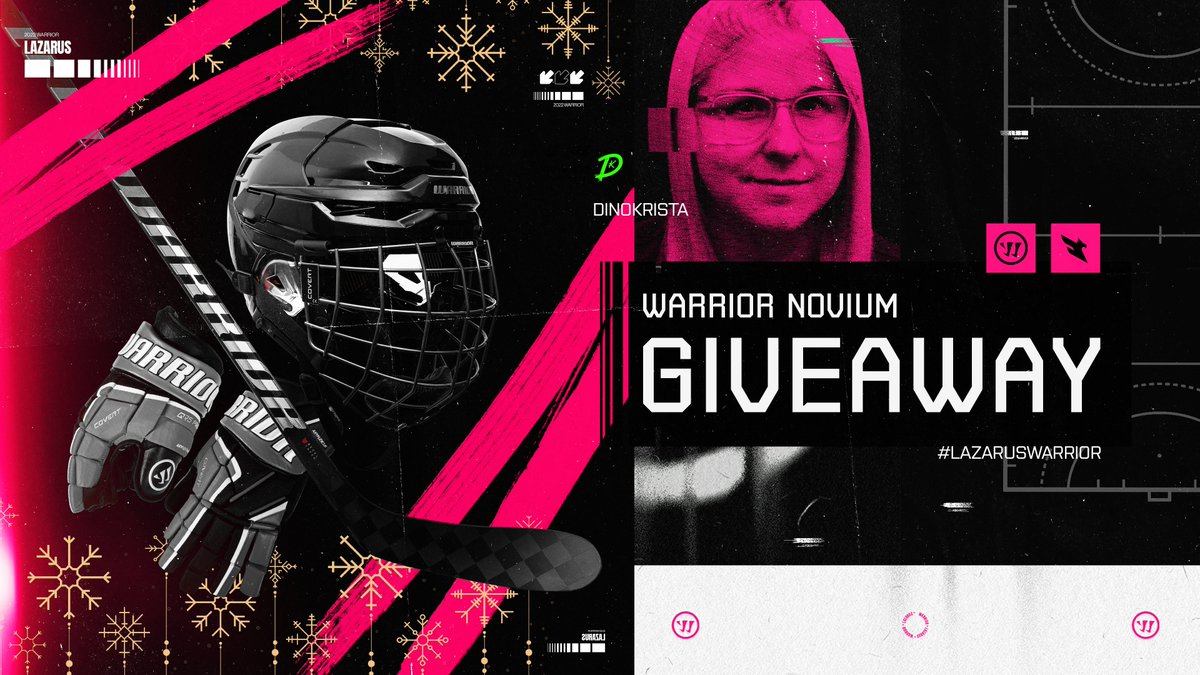 Christmas is the time to give back to the community🎄

<a href="/WarriorHockey/">Warrior Hockey</a> and <a href="/Lazarus/">Lazarus</a> hooked me up with a hockey bundle to giveaway

To enter, you must like and RT this tweet. Winner must be following <a href="/DinoKristaLV/">DinoKrista</a> and <a href="/Lazarus/">Lazarus</a>

Winner will be drawn on December 30th! #LazarusWarrior