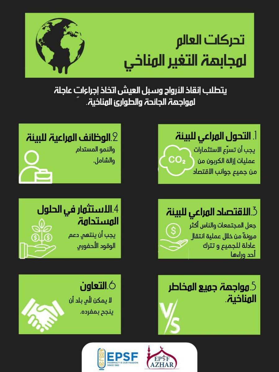epsfazhar's tweet photo. التغير المناخي
الهدف الثالث عشر من أهداف التنمية المستدامة
كيف تعمل الدول على حل هذه المُعضلة!!!
#غيث
#نغرس_لنحيا
#Green_Week
#EPSF_Azhar
#Legends_Never_Die https://t.co/eFBGmL6Z56