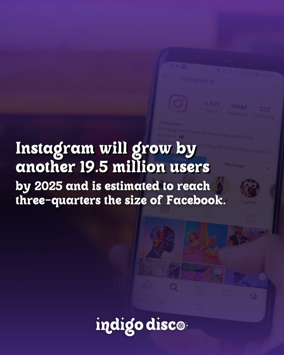 Instagram isn't going away anytime soon. Get in touch today to see how to make the most of it for you and your brand. 

#indigodisco #digitalmarketing #socialmediamarketing #musicmarketing #branding #artistbranding #graphicdesign #marketingtips #socialmediatips #brandingtips