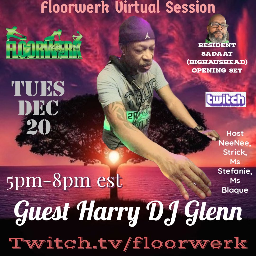 djmikestrick's tweet photo. Tuesday On Floorwerk Virtual Sadaat Hamin &amp; Guest Harry DjGlenn ..5pm est on https://t.co/C5T5uoiKJr https://t.co/nD8pLr3QPy