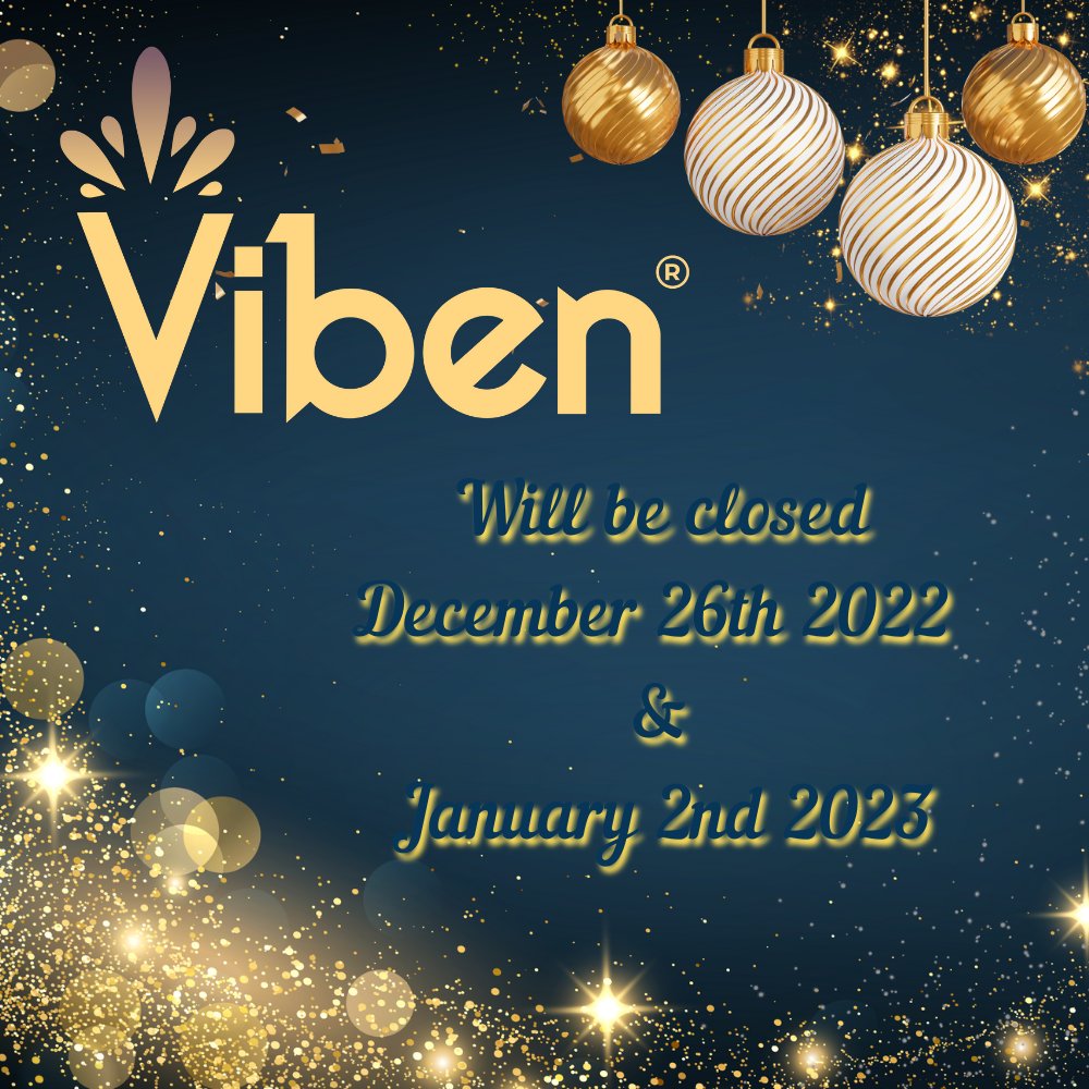 Happy Holidays! 

We will be closed December 26th and January 2nd. Full operations will resume on Tuesday, December 27th and Tuesday, January 3rd.

#Happyholidays #Viben #Vibentoys #Cheekycharms