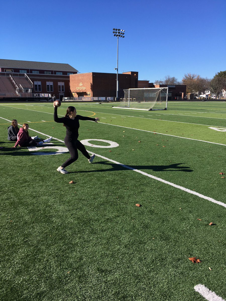 BrushExerSci's tweet photo. You know #sprintember and #squatober and #deadcember but this year seniors messed with #throwVember we looked at concepts related to actual transfer of training and they came up with a month of workouts leading to improved throwing performance โก๏ธโก๏ธ We will do this again! https://t.co/ZX5C4gc2ji