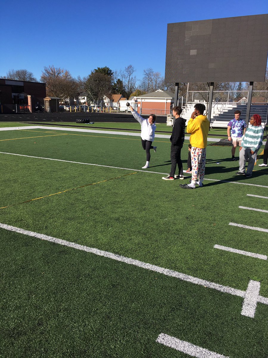 BrushExerSci's tweet photo. You know #sprintember and #squatober and #deadcember but this year seniors messed with #throwVember we looked at concepts related to actual transfer of training and they came up with a month of workouts leading to improved throwing performance โก๏ธโก๏ธ We will do this again! https://t.co/ZX5C4gc2ji