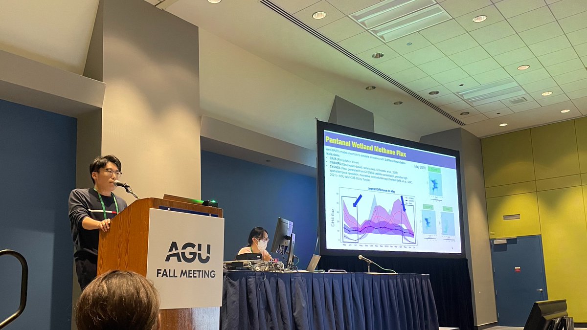 Glad to talk about my methane work at #AGU22 in Global Methane Budget session. Happy to meet new and old friends in Chicago🥳