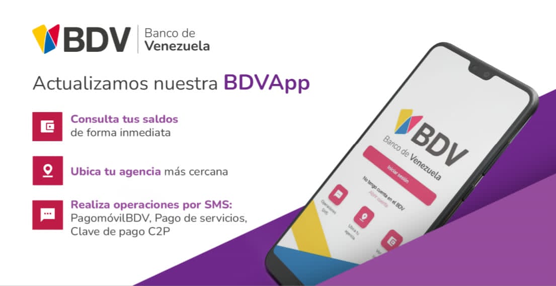 BcodeVenezuela's tweet photo. Ahora puedes consultar tu saldo desde la pantalla de inicio de #BDVApp 📲

Actualiza la última versión en tu tienda virtual y obtén acceso a las operaciones de forma instantánea 

Porque para el Banco de Venezuela
El mayor valor eres tú ❤️ https://t.co/L3XhN4ek5f