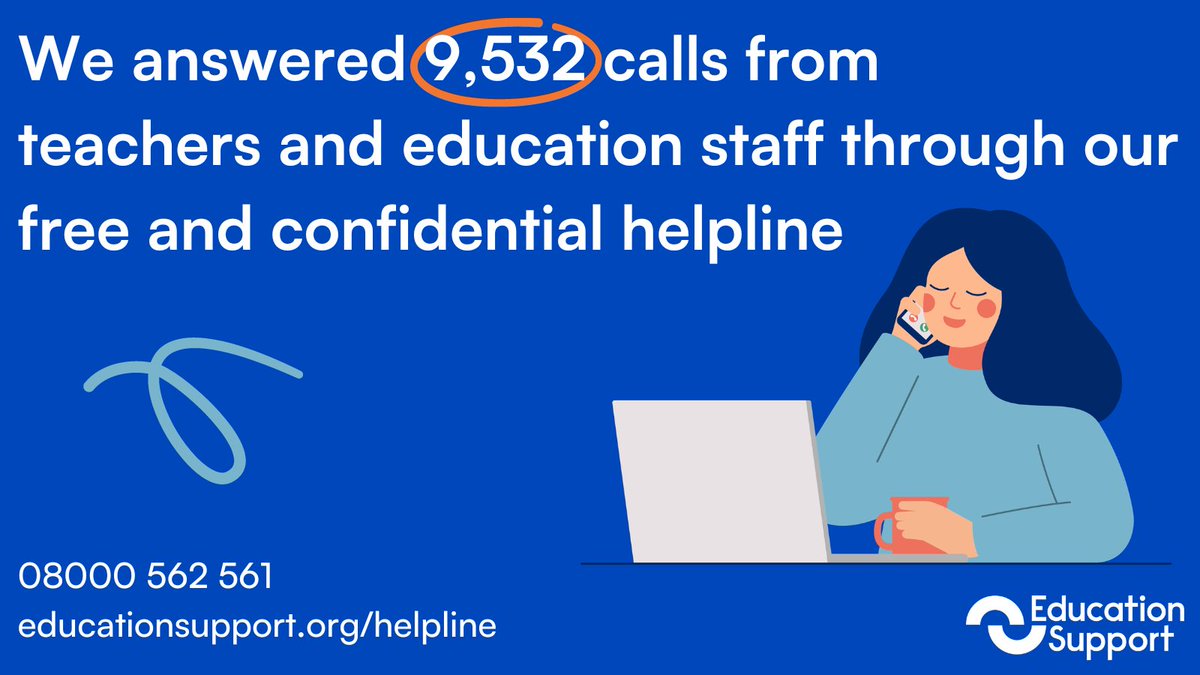 We're proud to have supported so many #teachers and education staff this year through our helpline - and we'll continue to do so. 

We exist to support you 💙

Please share our helpline so staff know we're here for them - during the #Christmasholidays too 🎄

📞: 08000 562 561