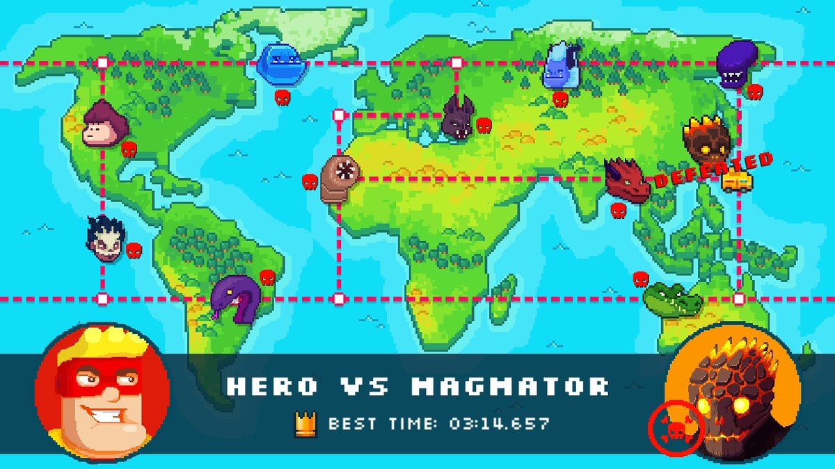 dimeao's tweet photo. Et un autre petit jeu (re) terminé ! #32 #2022 #NintendoSwitch #HeroExpress c'est un hillclimb tout en pixels mignons avec une très bonne physique https://t.co/3JwqT7yxNd