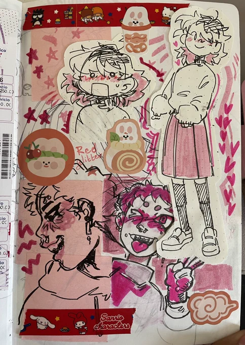 OH HEY LOOK CONTENT, have some pictures of my sketchbook! 