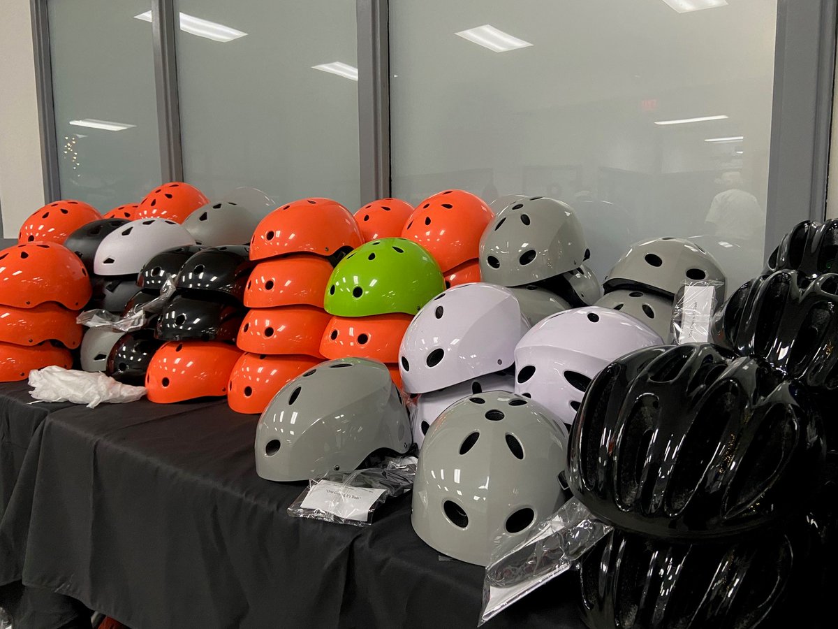 BC_PubHealth's tweet photo. Our amazing #PublicHealth staff had a great time this morning spreading cheer and #safety tips at the @ButteSheriff's annual Christmas bike and helmet giveaway event! Our Office of Traffic Safety program donated the helmets and provided proper helmet fitting for the kids. https://t.co/wIAmALvCo4