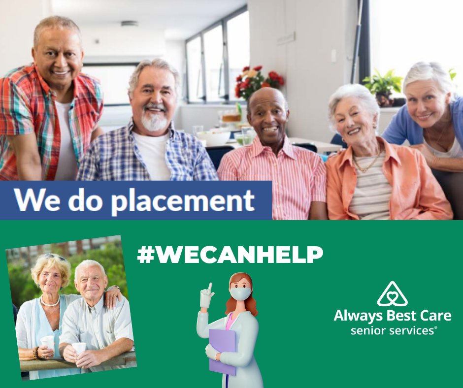 We have the resources available to assist in placement services and relocate to an Assisted Living, Memory Care, Hospice or Personal Care Home in Boulder!

#Diabetes #ManageDiabetes #Caregiver #Caregiving #WECANHELP #ADL #PlacementServices #AssistedLivingCommunity