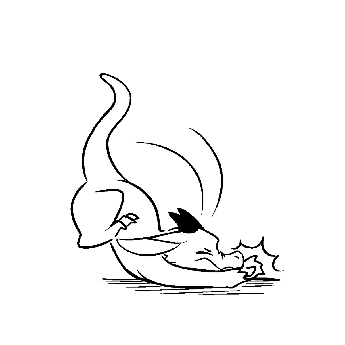 Pixel8_BEE's tweet photo. Debut comic for my newest character: AK-4077 the Oracle Kobold whose most fearsome rival is a squirrel https://t.co/UfHcbJVG3w