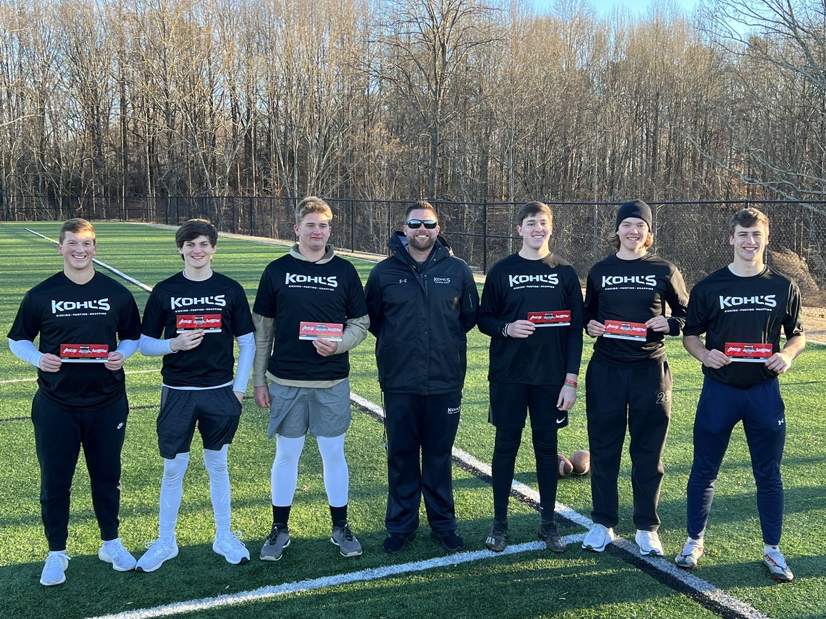 Jay Williams (@jayw2024) on Twitter photo Had an amazing camp yesterday with <a href="/KohlsSnapping/">Kohl's Snapping Camps</a> . There was great competition out there, and I am honored to be receiving an official invite to the Kohls National Underclassman Challenge.
<a href="/Coach_Casper/">Coach Casey Casper</a> <a href="/BlaineSiddersJr/">Blaine Sidders Jr.</a> <a href="/KohlsHighlights/">Kicking, Punting, Long Snapping Highlights</a> <a href="/HHSGeneralsFB/">Heritage Generals Football</a> <a href="/CSmith_53/">Clarke Smith</a> <a href="/HKA_Tanalski/">Adam</a> Had an amazing camp yesterday with <a href="/KohlsSnapping/">Kohl's Snapping Camps</a> . There was great competition out there, and I am honored to be receiving an official invite to the Kohls National Underclassman Challenge.
<a href="/Coach_Casper/">Coach Casey Casper</a> <a href="/BlaineSiddersJr/">Blaine Sidders Jr.</a> <a href="/KohlsHighlights/">Kicking, Punting, Long Snapping Highlights</a> <a href="/HHSGeneralsFB/">Heritage Generals Football</a> <a href="/CSmith_53/">Clarke Smith</a> <a href="/HKA_Tanalski/">Adam</a>