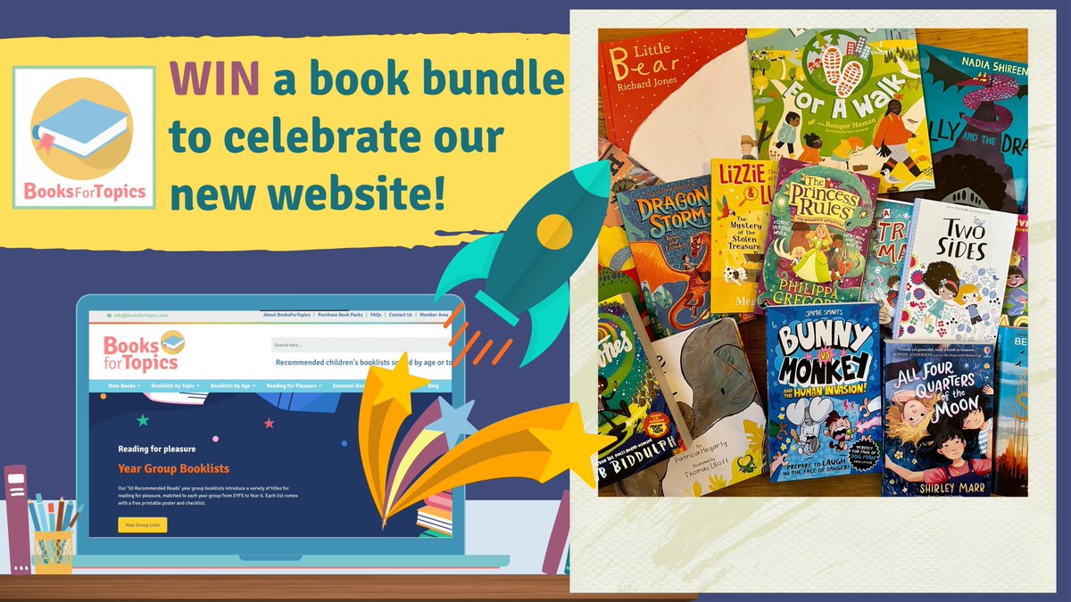 booksfortopics's tweet image. 🎉🎉BOOK GIVEAWAY!🎉🎉

We're celebrating the launch of our new website and we've got a BOOK BUNDLE to give away!

➡️ Check out the NEW website here: booksfortopics.com

To enter, follow @booksfortopics &amp;amp; RT by 11.59pm on 27/12 (UK). 

(T&amp;amp;CS: booksfortopics.com/giveaway-tcs)