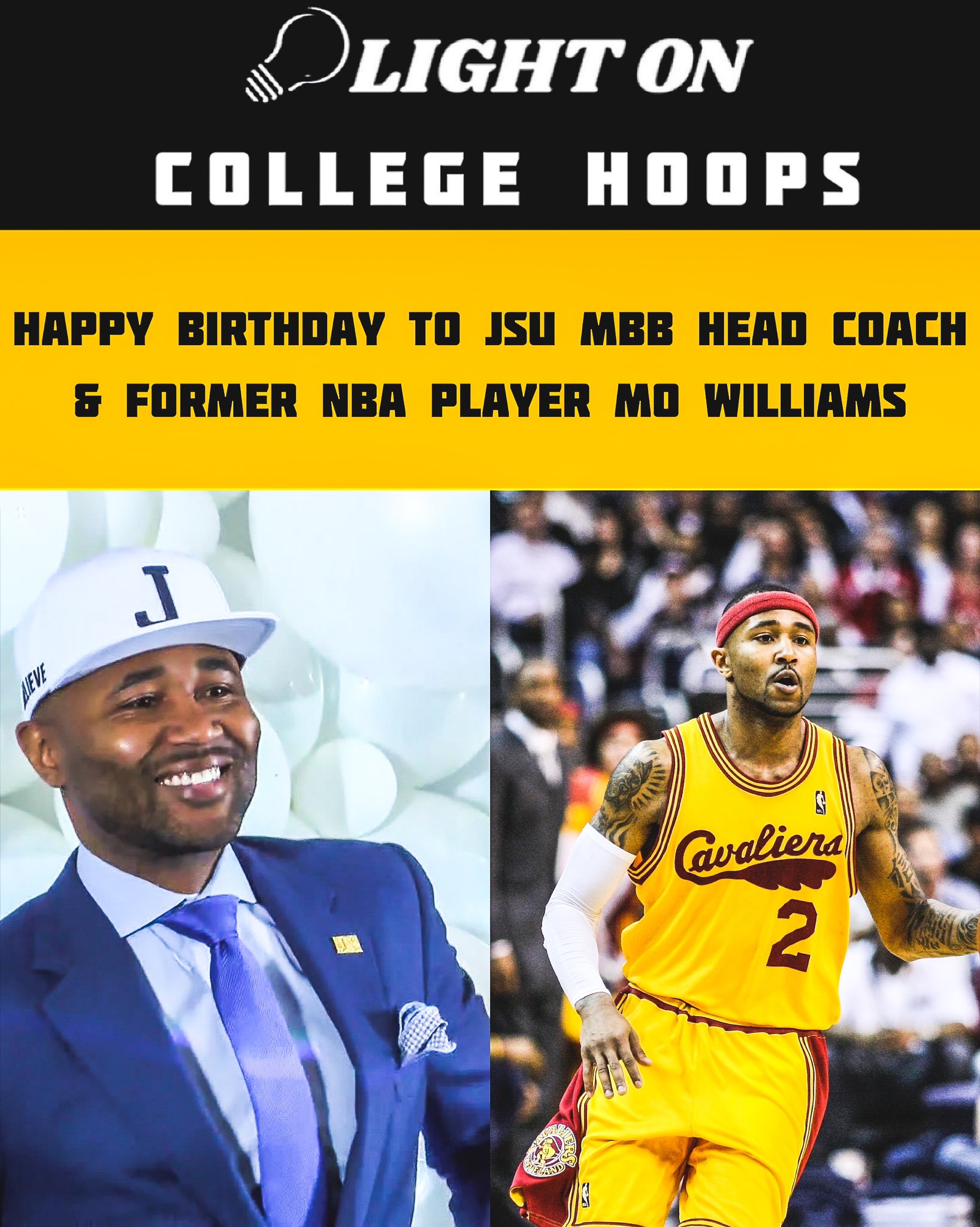Happy Birthday To Jackson State Men s Basketball Head Coach & Former NBA Player Mo Williams! 