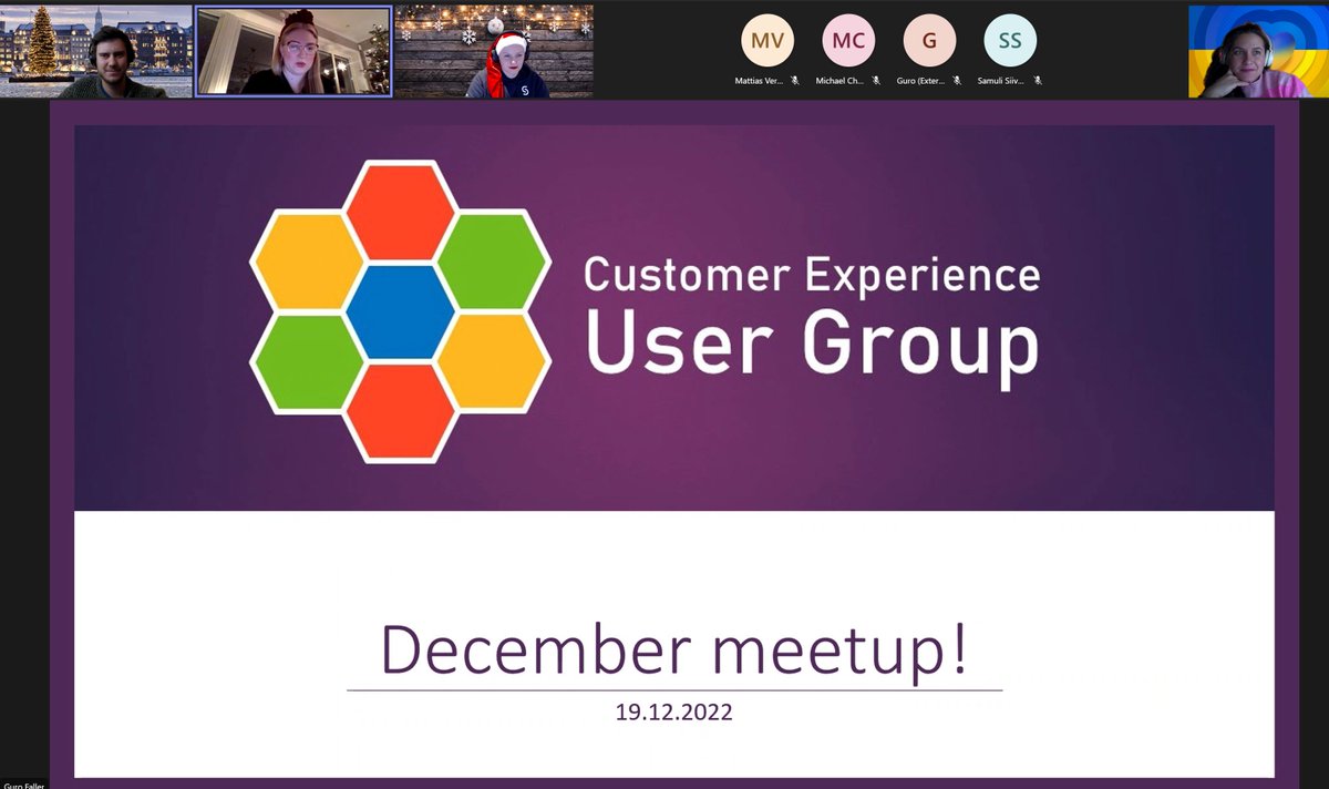 DilyanaRadulova's tweet photo. Last #customerexperience user group for 2022. 🎅 Tonight we have Mats Necker telling us all about custom channels in #d365marketing. Real time or outbound, that's the question. 🤩

#powerplatform #dynamics365 https://t.co/8MKtRBwMAN