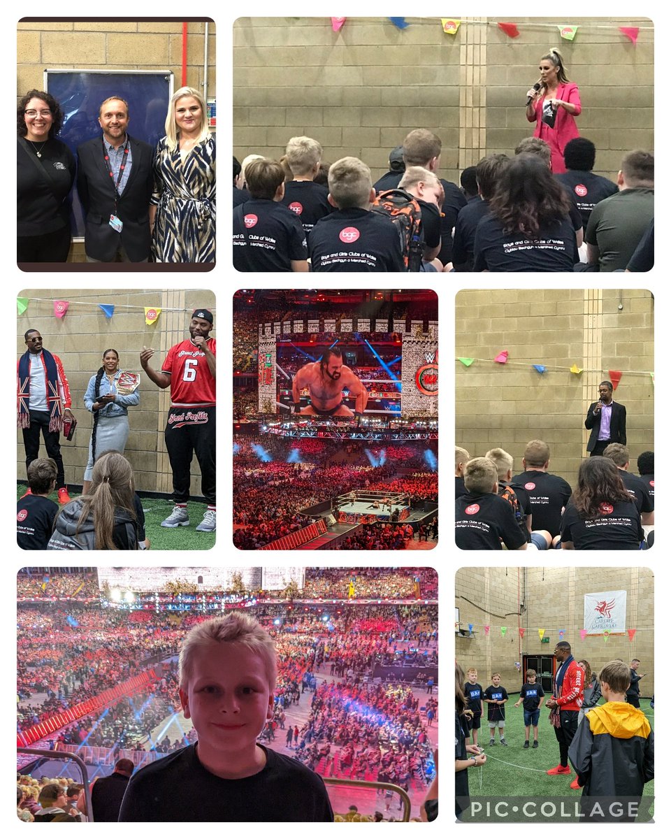 Highlights of the year - Part 1. We were delighted to welcome the <a href="/WWECommunity/">WWE Community</a> superstars to Wales as part of the #BeAStar Rally prior to #ClashAtTheCastle Such a great event to be a part of. The young people loved it! #Diolch #WWE #BGCWales22