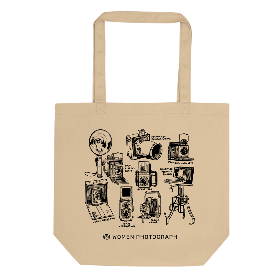 Looking to support women &amp; nonbinary photographers this holiday season? Make a $100+ donation to Women Photograph and we'll send you one of these new tote bags featuring the cameras of eight historical women photographers!
womenphotograph.com/donate