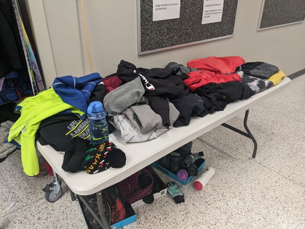 DCGMS's tweet photo. Can you help Judy ?  She is in the midst of all the Lost and Found items in our building and she too is needing to find her home.  We hope to you can help find homes to all of the items and in case we can't, we have someone (donated items to an organization) to take her. https://t.co/qwlBJ06C5a