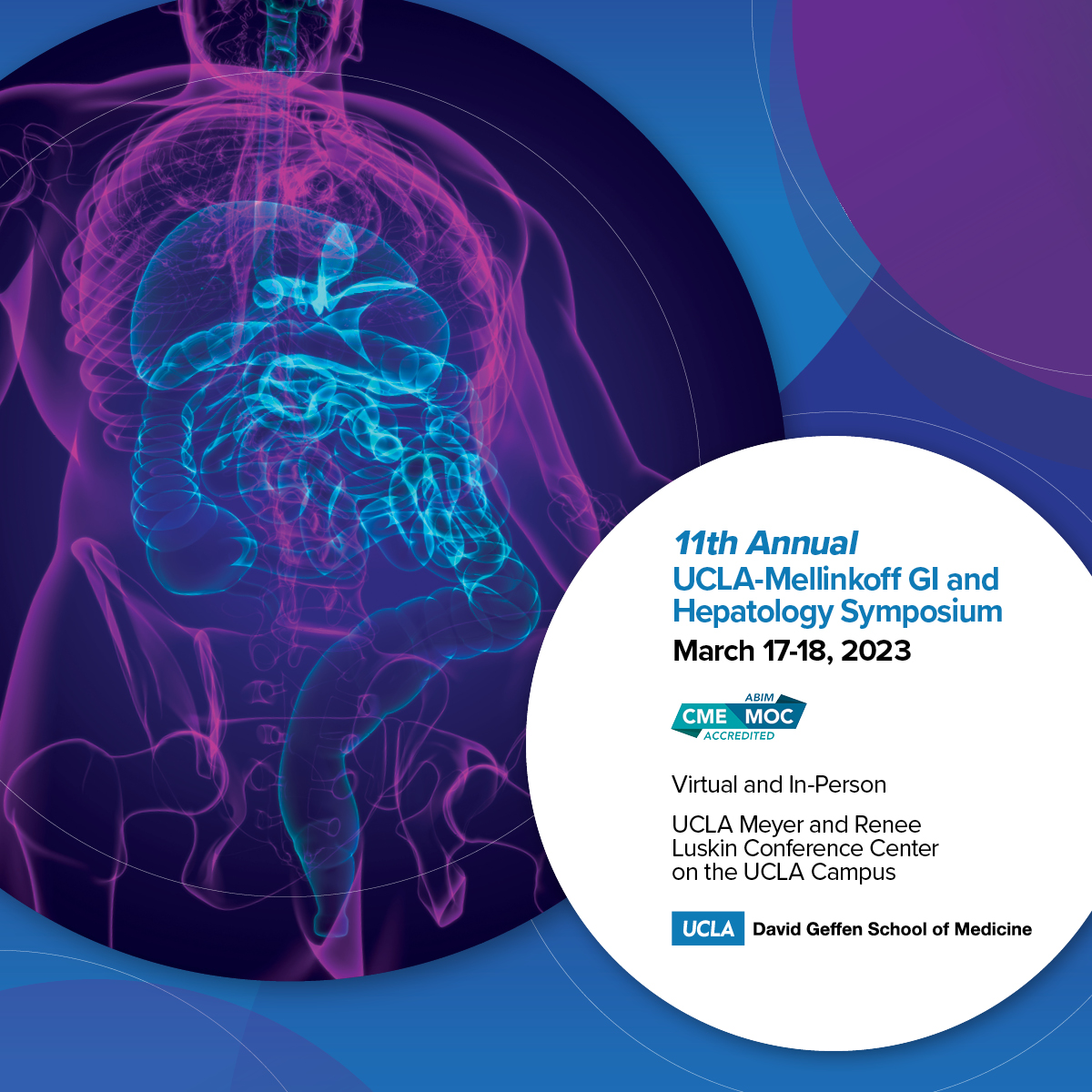 UCLA Gastroenterology and Hepatology (@uclagihep) on Twitter photo Registration open! #UCLAGI & Hepatology Symposium
🔹 Virtual & in-person
🔹Multidisciplinary faculty - IBD, DGBI, liver, esophageal, pancreaticobiliary, colon/rectal, endoscopy
🔹 Hands-on, lectures, debates, panels
🔹 15 CME/MOC
💥 Free for trainees
👉 cme.ucla.edu/courses/Mellin… Registration open! #UCLAGI & Hepatology Symposium
🔹 Virtual & in-person
🔹Multidisciplinary faculty - IBD, DGBI, liver, esophageal, pancreaticobiliary, colon/rectal, endoscopy
🔹 Hands-on, lectures, debates, panels
🔹 15 CME/MOC
💥 Free for trainees
👉 cme.ucla.edu/courses/Mellin…
