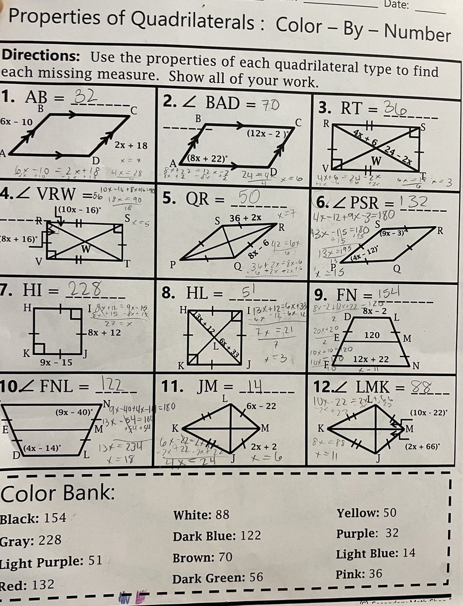 Move over turkeys…it’s time for our winter holiday snow globe quadrilateral properties activity! #ewlearns